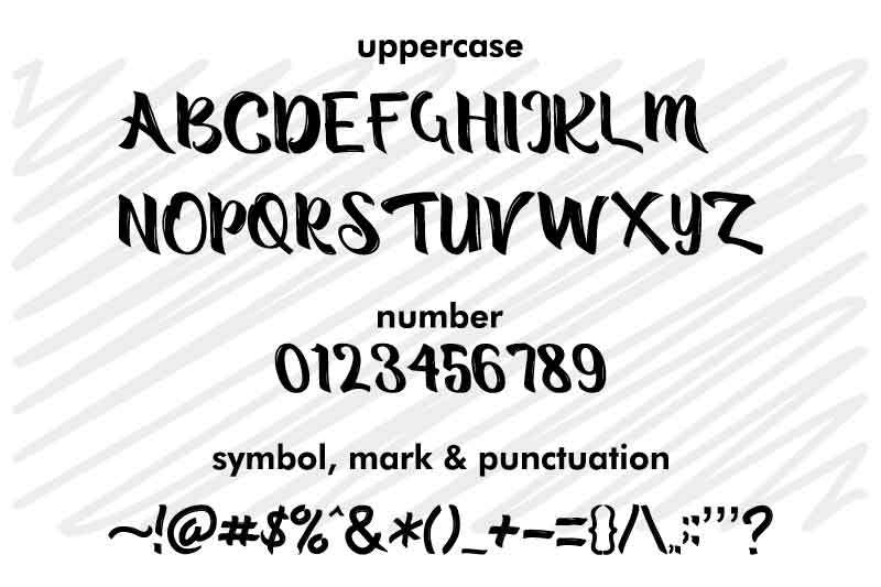 hand-draw-style-typeface