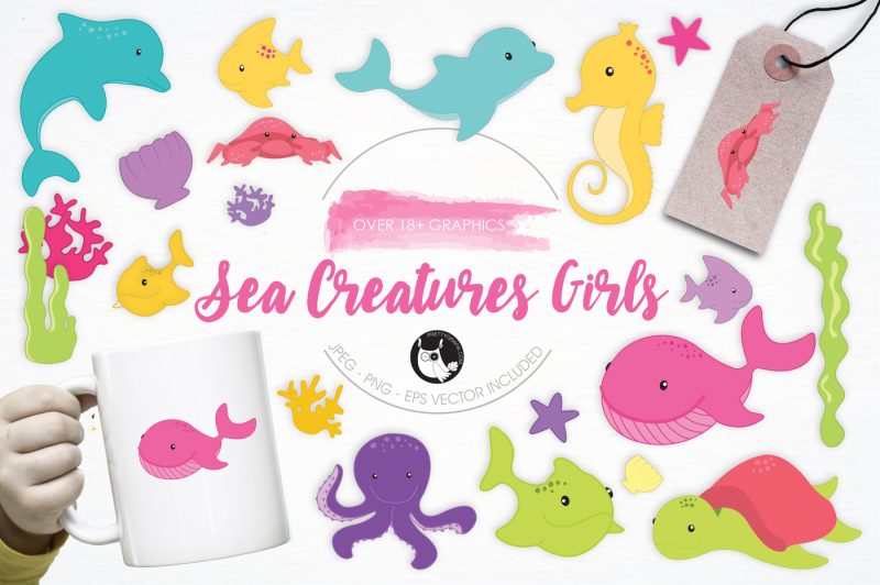 sea-creatures-girls-graphics-and-illustrations