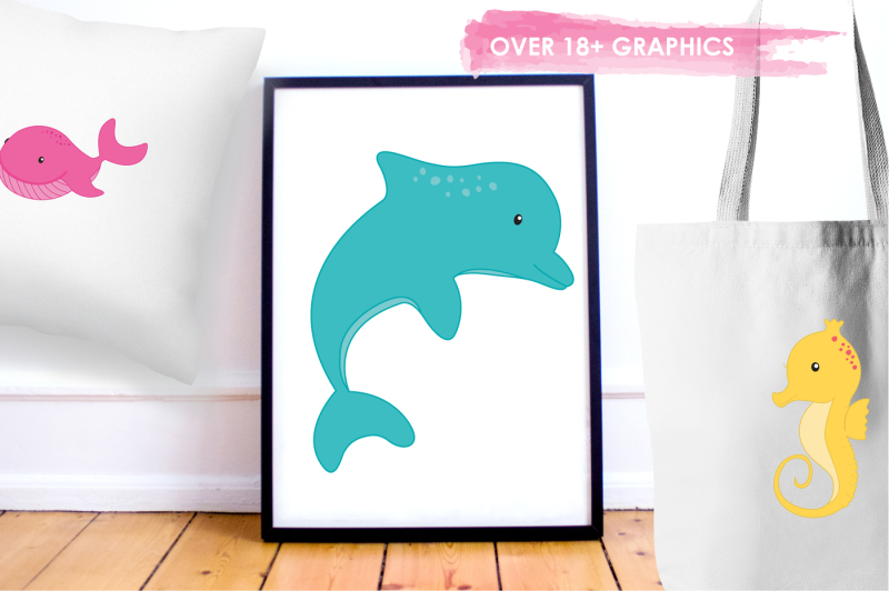 sea-creatures-girls-graphics-and-illustrations