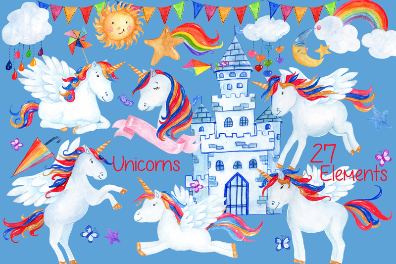 watercolor-unicorn-clipart
