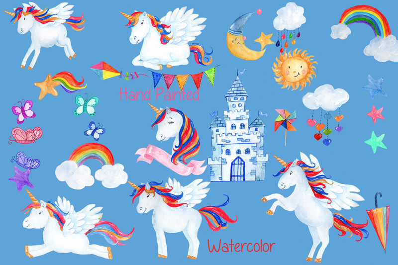 watercolor-unicorn-clipart