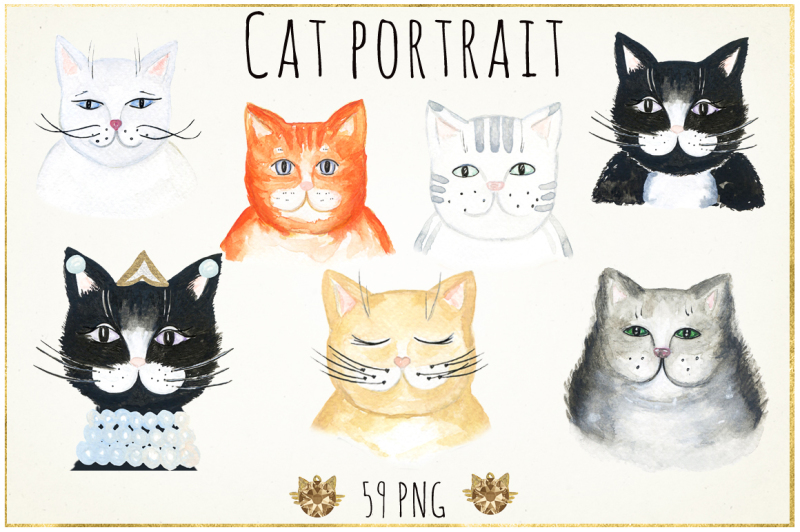 cat-portrait-creator-watercolor-clipart