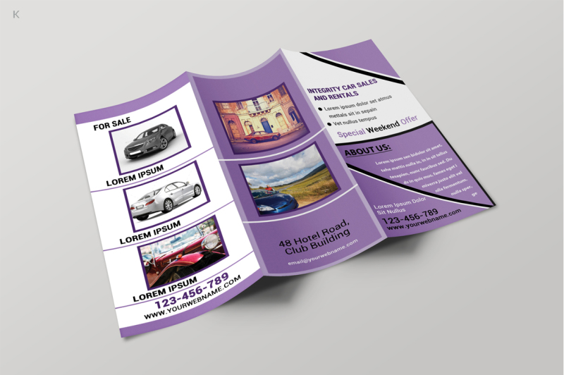 car-business-trifold-template