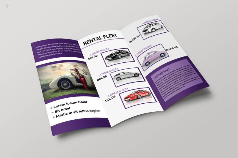car-business-trifold-template