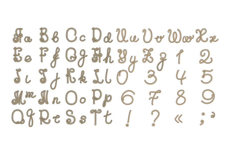 old-rope-alphabet