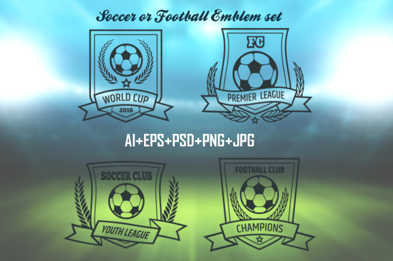soccer-and-football-emblem-set
