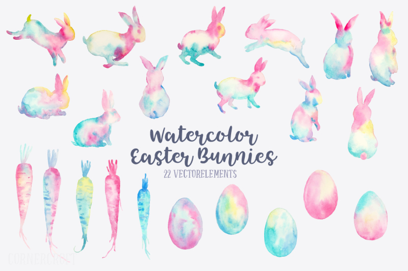 watercolor-easter-bunnies