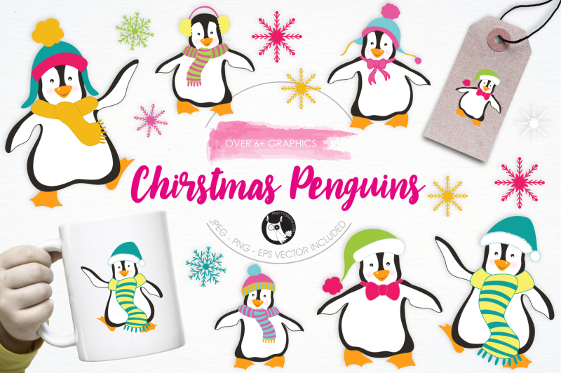 christmas-penguins-graphics-and-illustrations