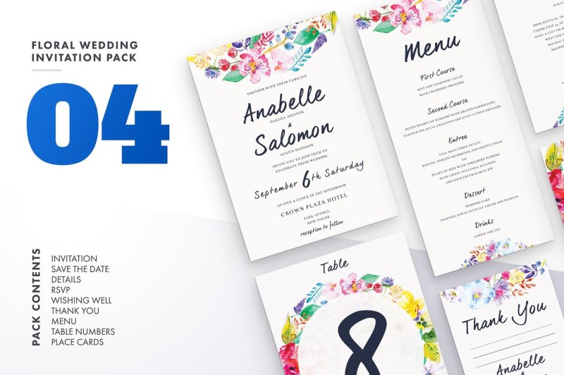 floral-wedding-invitation-set-4