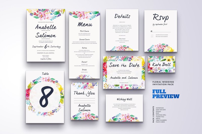 floral-wedding-invitation-set-4
