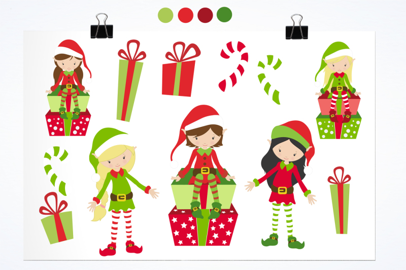 The Ginormous Christmas Clipart Bundle By TheHungryJPEG | TheHungryJPEG