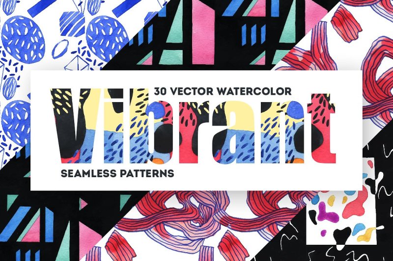 vibrant-watercolor-patterns