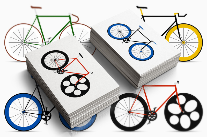bicycles-set-retro-fixed-bikes