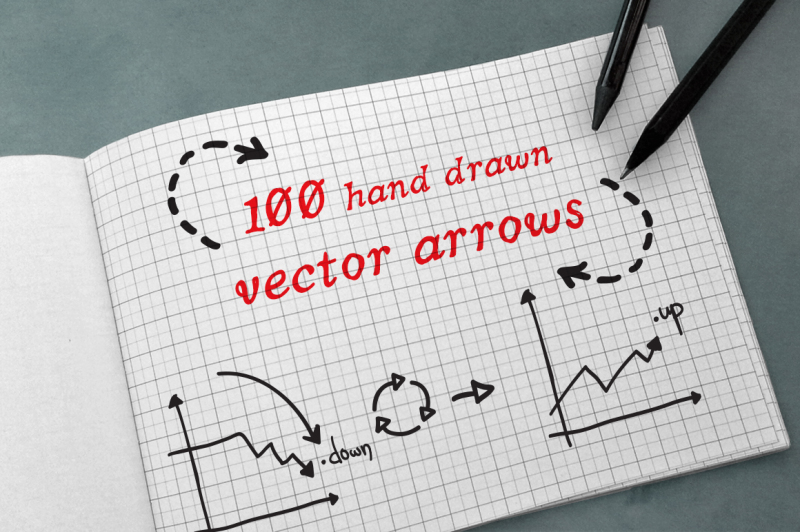 100-hand-drawn-vector-arrows