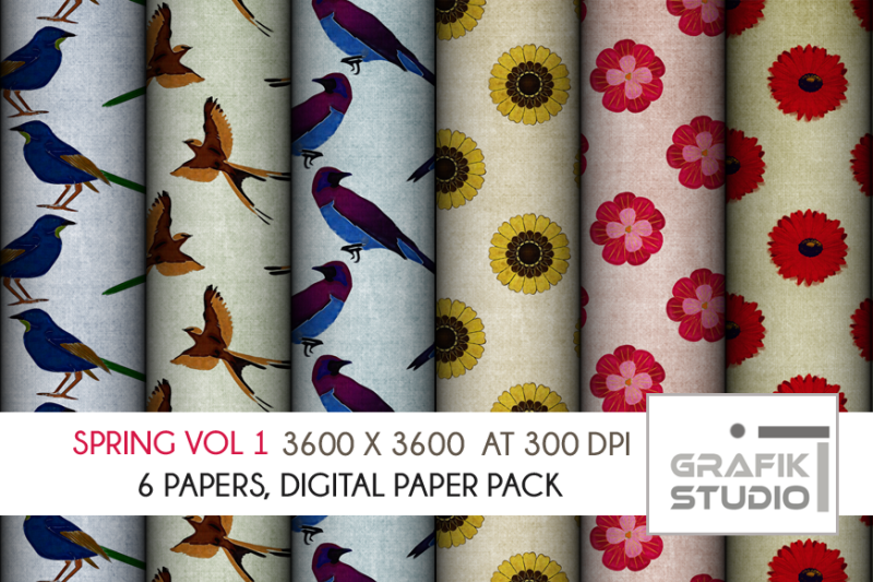 exotic-flowers-and-birds-vol-1-spring-digital-paper-seamless-pattern-pack