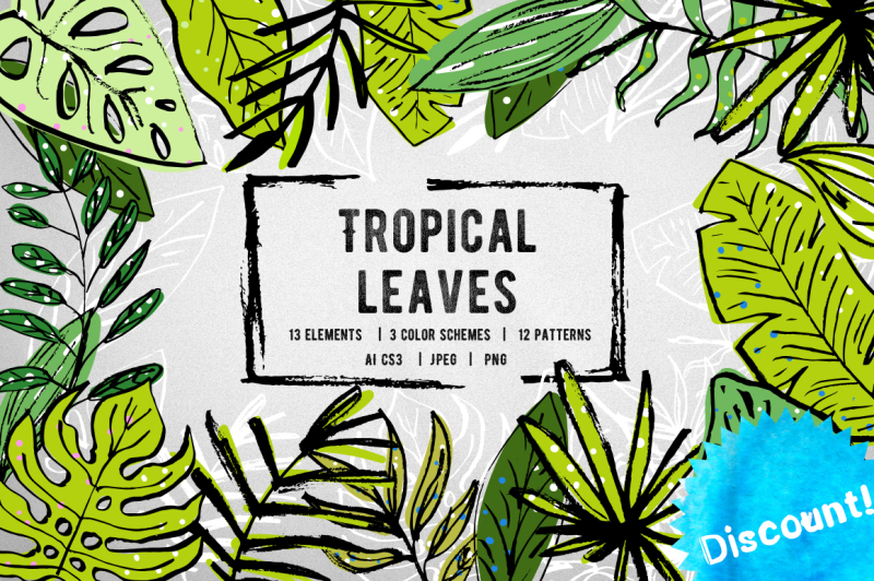 set-of-hand-drawn-tropical-leaves-in-3-color-schemes