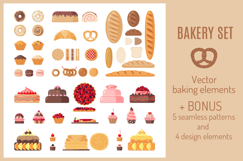 set-of-flat-bakery-icons