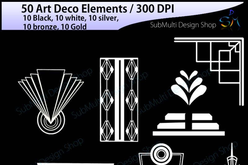 art-deco-elements-printable