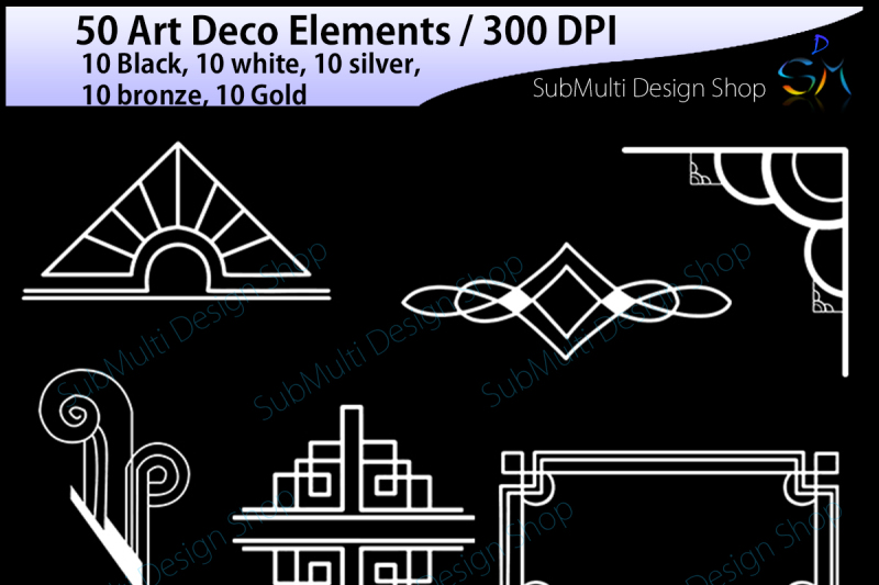 art-deco-elements-set