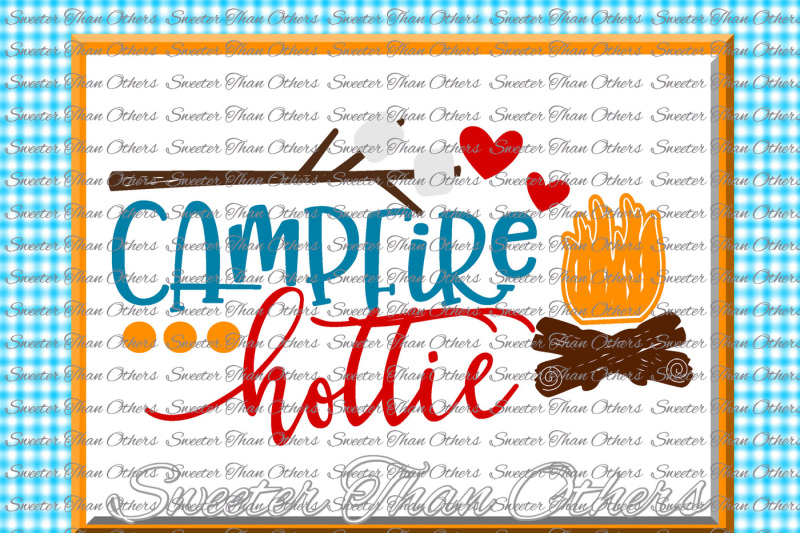 Download Camping SVG, Campfire Hottie Svg pattern, Dxf Silhouette ...