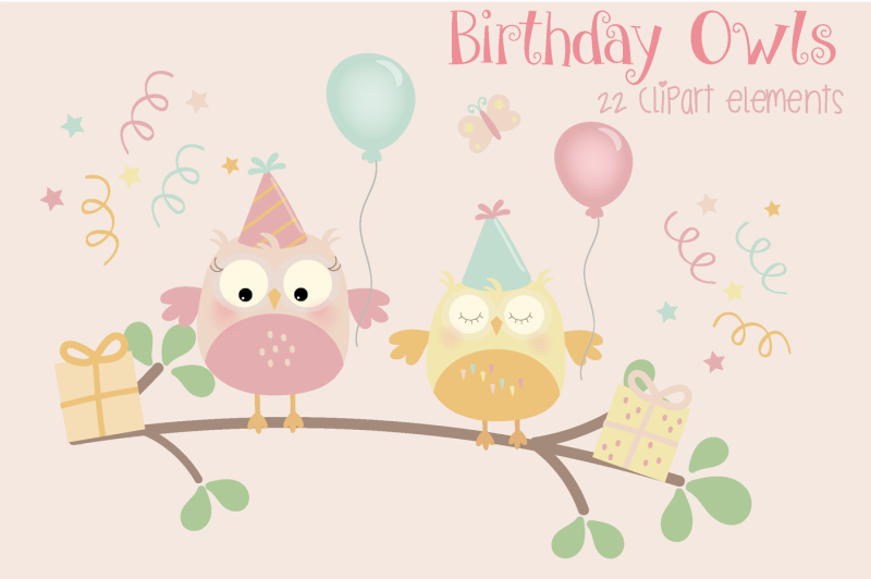 birthday-owls-clipart-girls