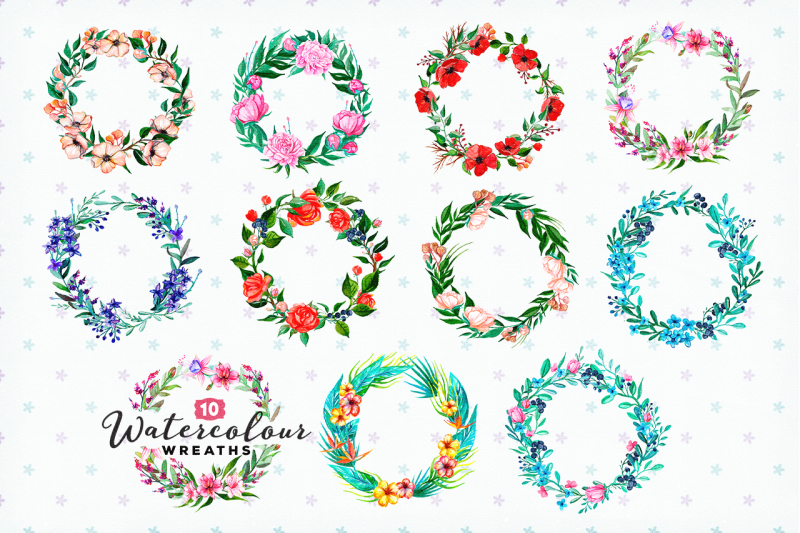 10-handpainted-watercolour-wreaths