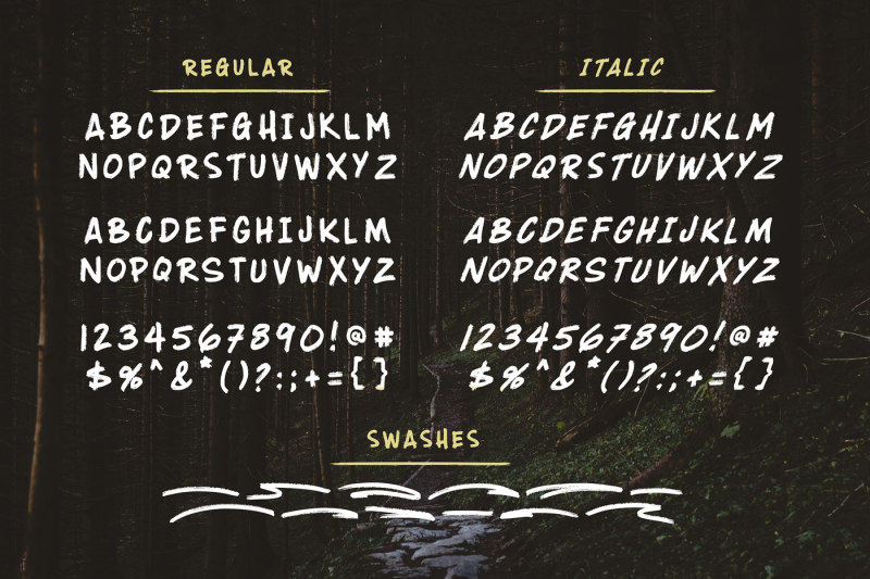 wildwood-brush-font