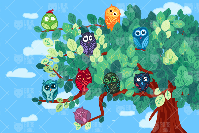 owls-on-the-tree