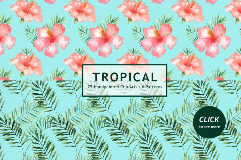 tropical-leaves-watercolor-clipart