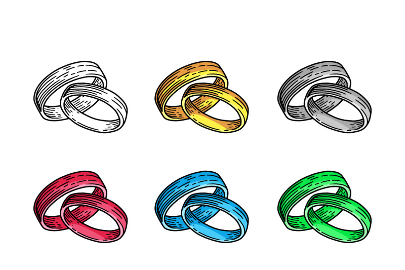 colorful-wedding-rings-hand-drawn