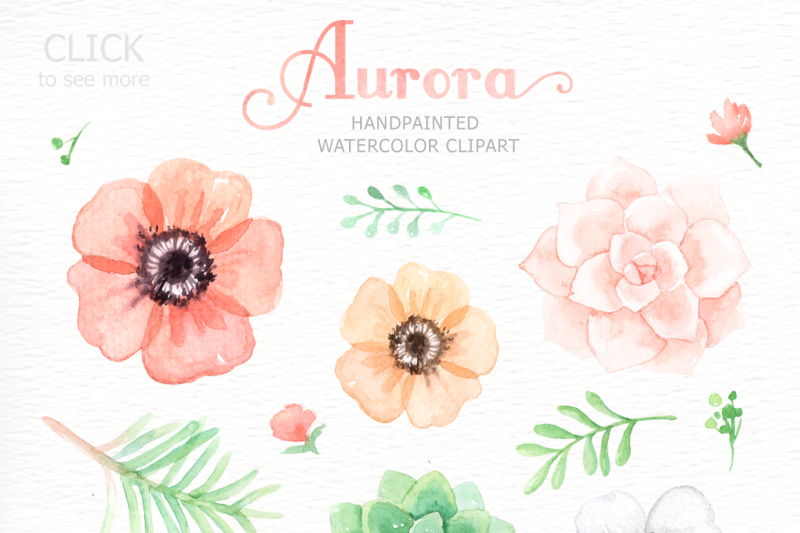 aurora-floral-watercolor-clipart