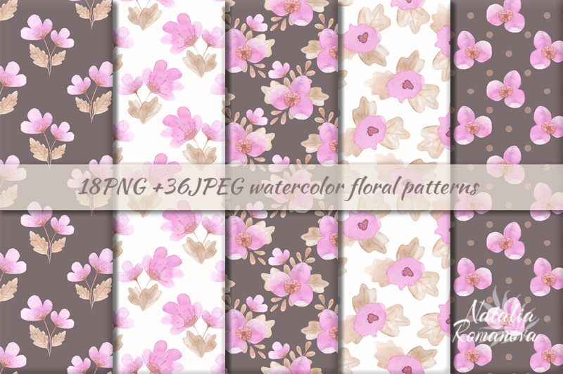 flower-fuchsia-patterns-watercolor