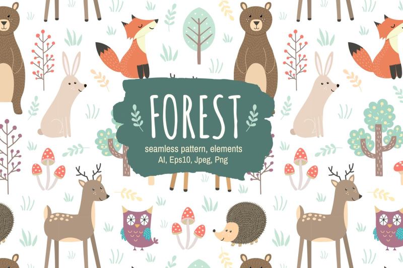forest-seamless-pattern-amp-elements