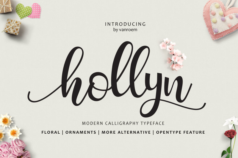 hollyn-script-ornaments-font