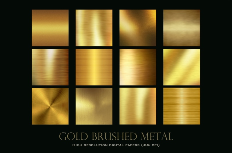 brushed-gold-metal-textures