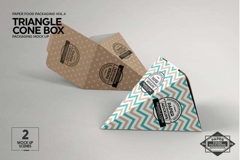 Download Vol 4 Paper Food Box Packaging Mockup Collection By Inc Design Studio Thehungryjpeg Com