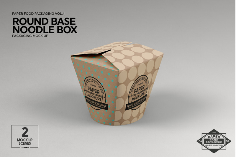 Download Vol 4 Paper Food Box Packaging Mockup Collection By Inc Design Studio Thehungryjpeg Com