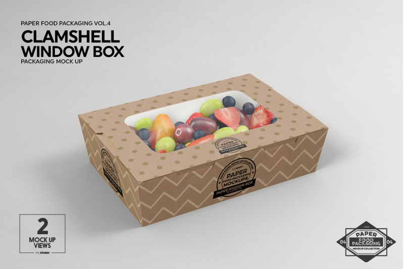Download VOL 4: Paper Food Box Packaging Mockup Collection By INC Design Studio | TheHungryJPEG.com
