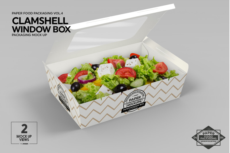 VOL 4: Paper Food Box Packaging Mockup Collection By INC ...