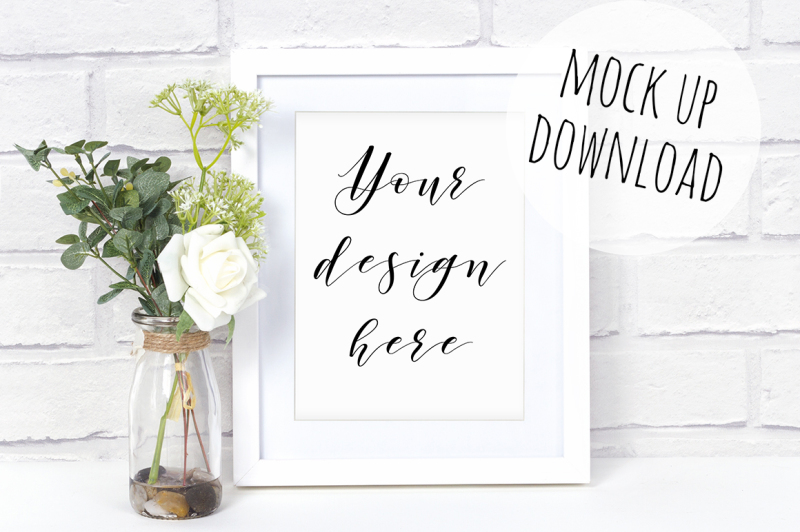 white-8x10-frame-mockup-styled-scene