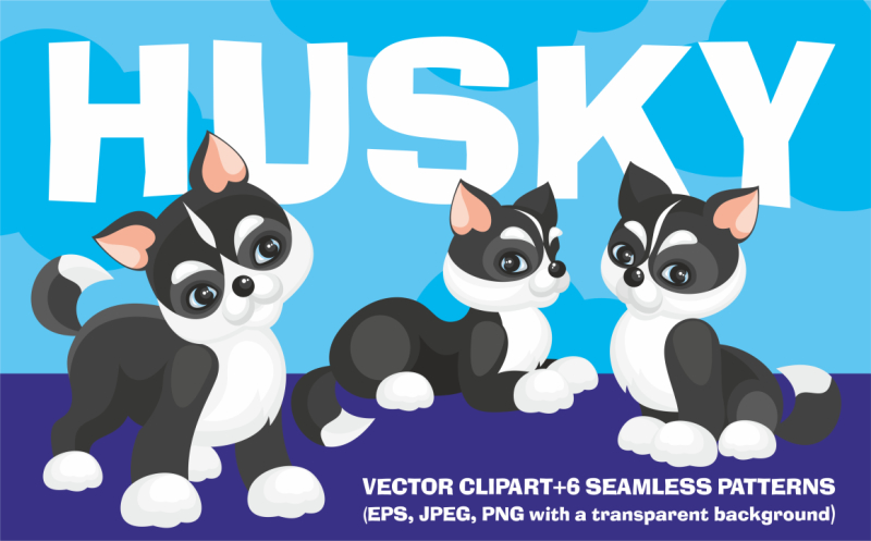 husky-dog-vector