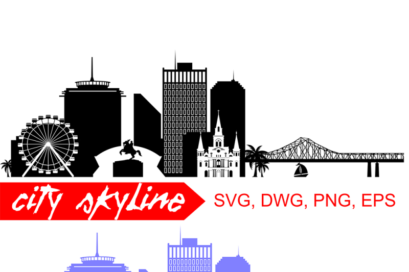 new-orleans-vector-skyline-louisiana