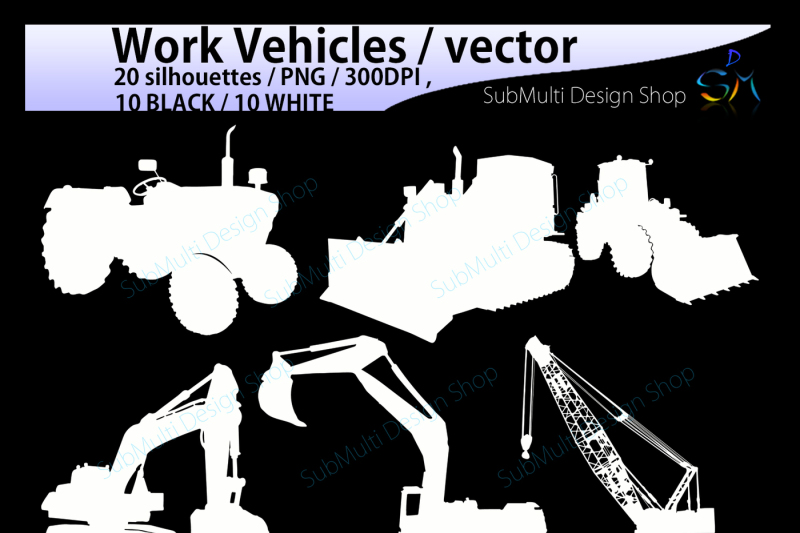 work-vehicle-svg-vectors