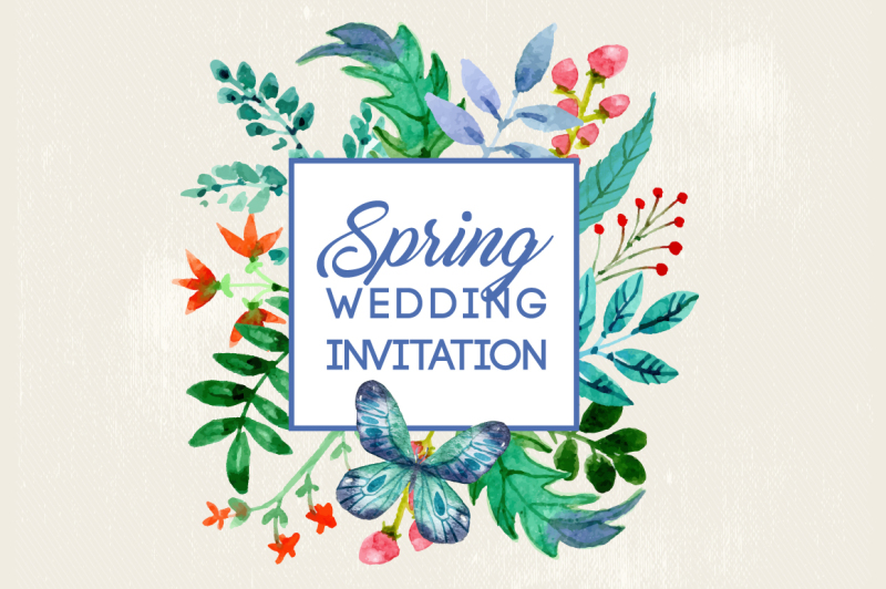 spring-wedding-invitation