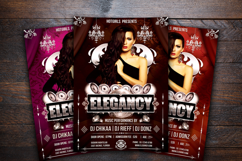 elegancy-party-flyer