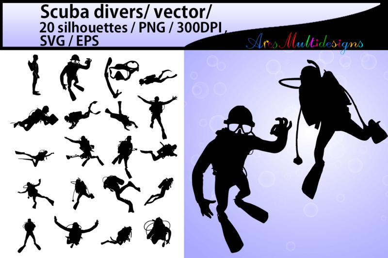scuba-divers-scuba-divers-vector