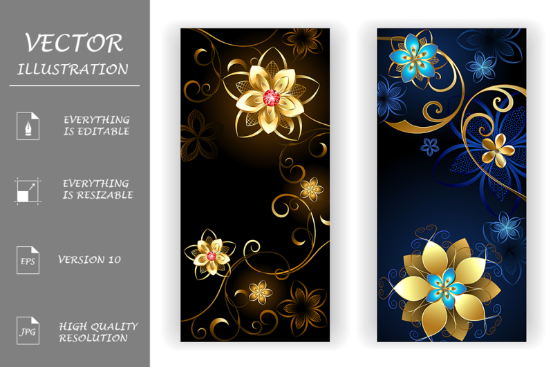 two-banners-with-the-jewelry-flowers