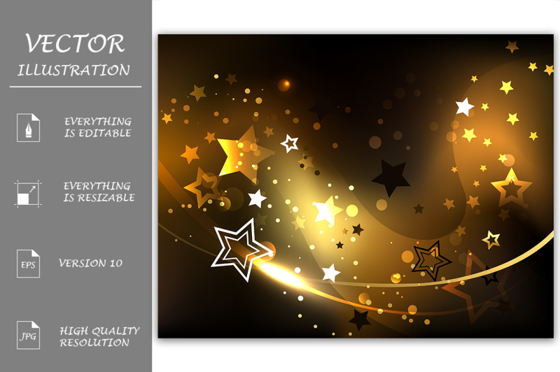 abstract-background-with-golden-stars