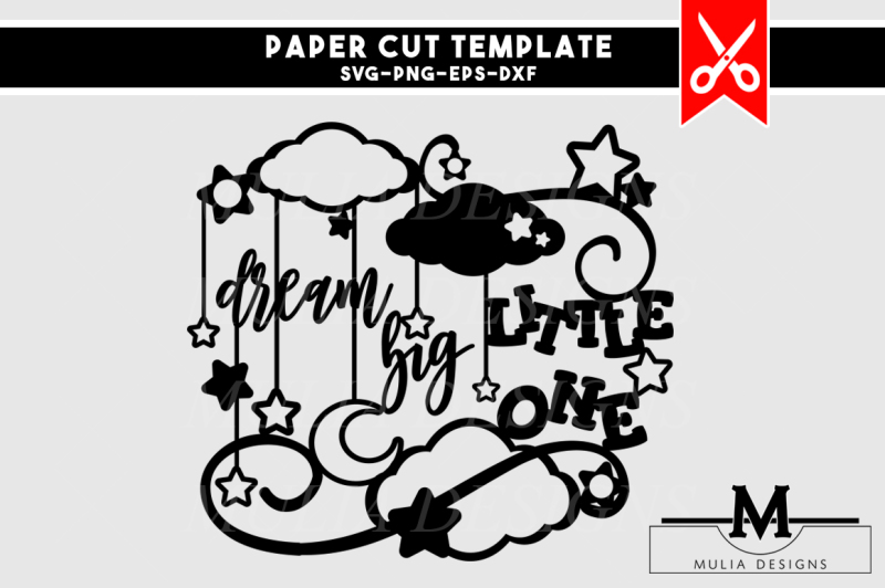 papercut-template-dream-big-little-one