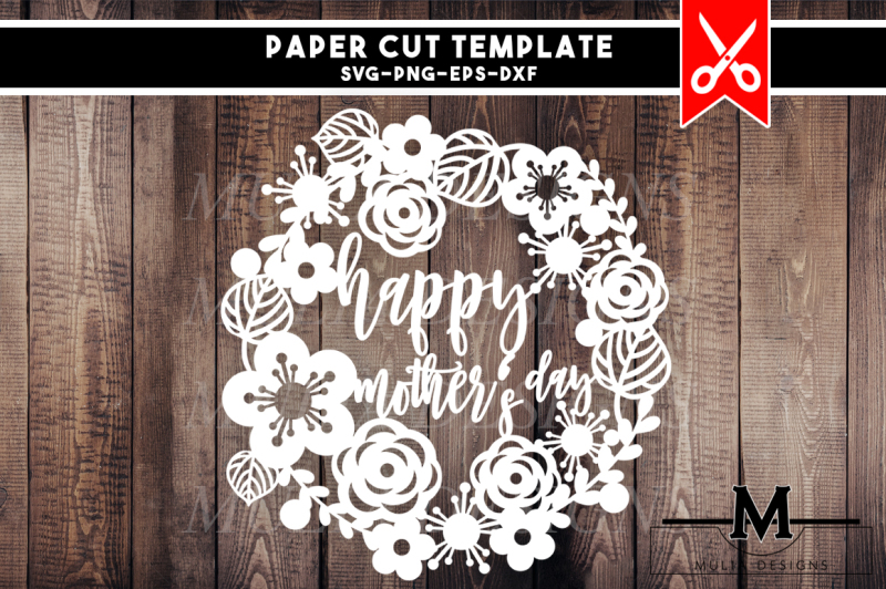 papercut-template-happy-mothers-day